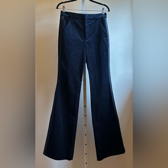 NEW A.L.C. Sophie II Velvet Flared Pant, NWT – Sz 4 Evening Blue - Picture 7 of 13